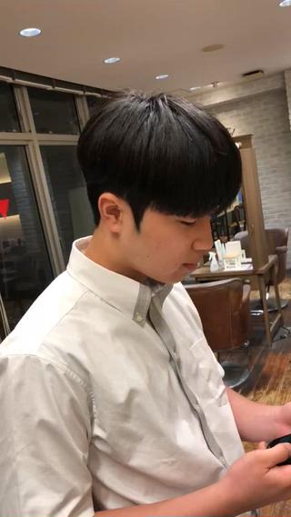 パーマ メンズ 韓国メンズヘア シンユウのヘアスタイル