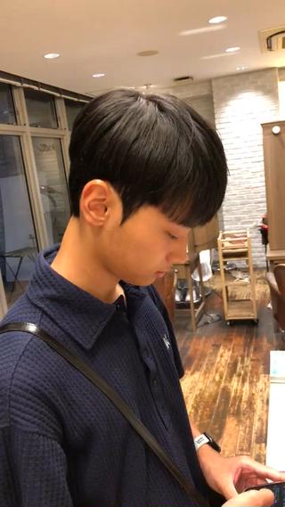 パーマ メンズ 韓国メンズヘア シンユウのヘアスタイル