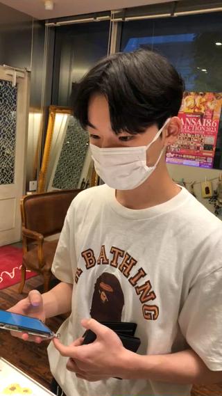 パーマ メンズ 韓国メンズヘア シンユウのヘアスタイル