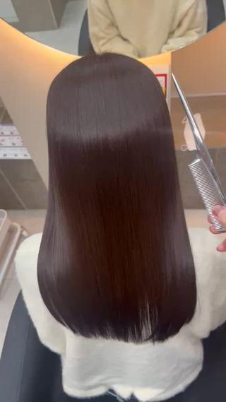 セミロング カラー パーマ 【髪質改善特化】 tamのヘアスタイル