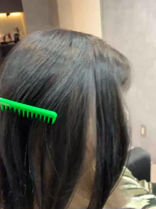 ミディアム 透明感/ブリーチ縮毛 /髪質改善/星野純一のヘアスタイル