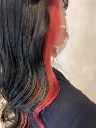 ロング カラー 透明感/ブリーチ縮毛 /髪質改善/星野純一のヘアスタイル