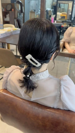 ミディアム ヘアアレンジ Hair Atelier P's 【ピース】所属・Kaori / P’s 渋谷のヘアスタイル