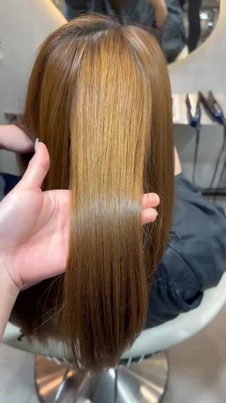 ミディアム ブリーチなし髪質改善 🎀GLROW のんのヘアスタイル