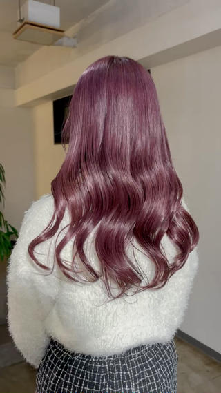 ロング カラー 暖色カラー🍒 ケアブリーチ/akiのヘアスタイル