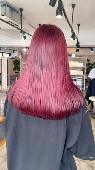 ロング カラー 暖色カラー🍒 ケアブリーチ/akiのヘアスタイル