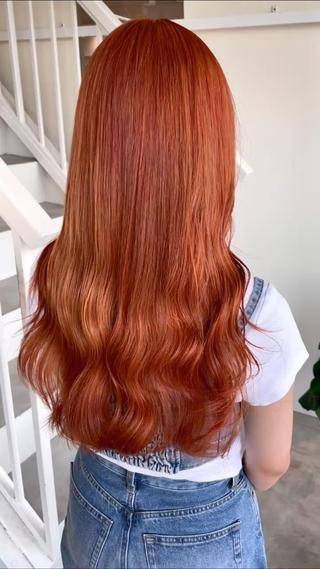 ロング カラー 林 千聖のヘアスタイル