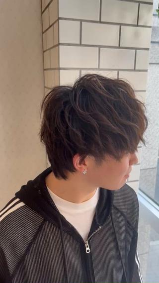 パーマ メンズ メンズパーマ特化型 /京橋/栗野京弥のヘアスタイル