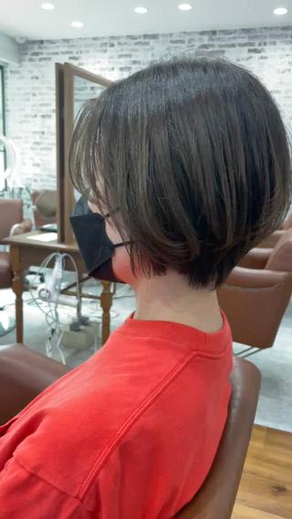 ショート 角田 楓のヘアスタイル