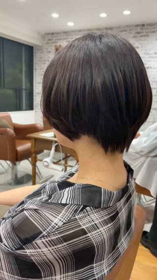 ショート 角田 楓のヘアスタイル