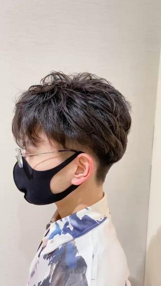 パーマ メンズ 長田 尚大のヘアスタイル