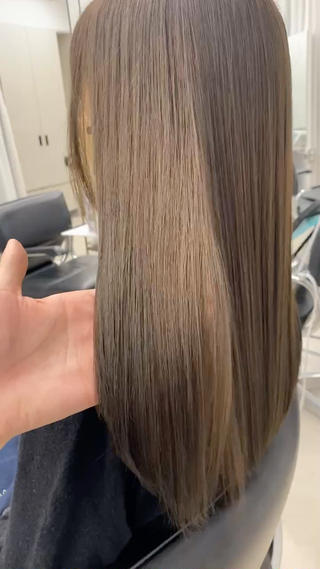 ロング オリーブ🌿ブリーチ なし◎Azusaのヘアスタイル