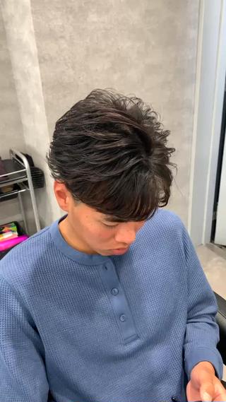 ショート カラー メンズ 波巻き/サーフカール 🌊吉野裕稀のヘアスタイル