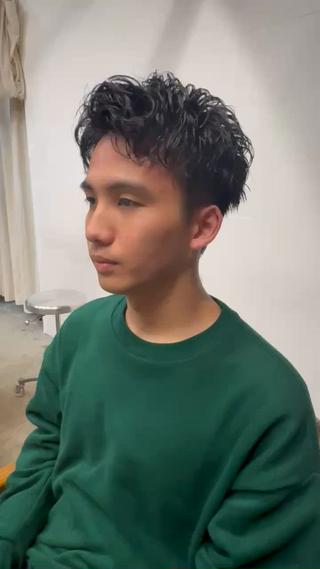 ショート パーマ メンズ メンズカット/パーマ /amy.下村透依のヘアスタイル