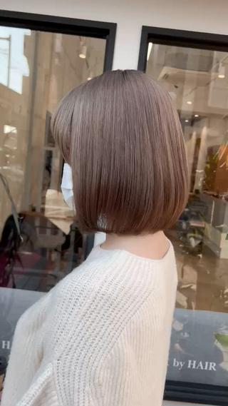 ショート カラー 似合わせ専門/透明感 /大津優樹のヘアスタイル