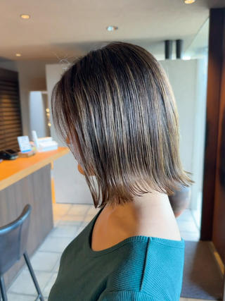 ミディアム カラー 似合わせ松本 容政のヘアスタイル