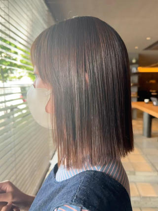 セミロング カラー 似合わせ松本 容政のヘアスタイル