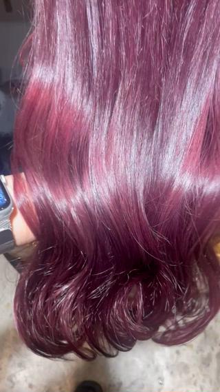 ロング 田中 志織のヘアスタイル