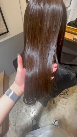 セミロング 田中 志織のヘアスタイル