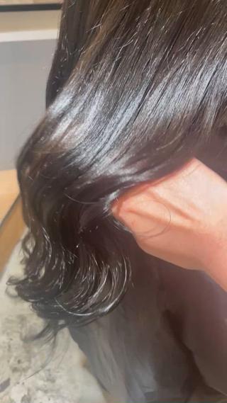 ロング 田中 志織のヘアスタイル