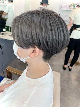 ミディアム カラー メンズ LAGRECE大阪梅田店所属・美髪矯正・髪質改善 【中村吉孝】のヘアスタイル