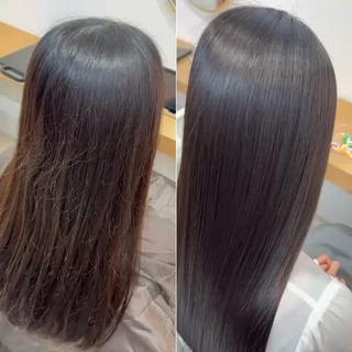 艶髪ストレート(縮毛矯正)髪質改善トリートメント 