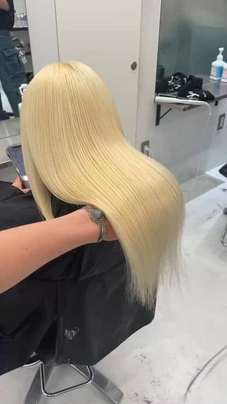 リタッチのブロンド仕上げになります!