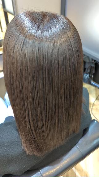 ミディアム ✨METEO導入店✨ 髪質改善×縮毛矯正のヘアスタイル