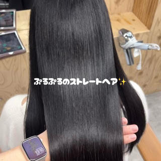 ロング 美髪縮毛矯正/ 髪質改善/岩田一駿のヘアスタイル