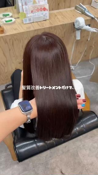 ロング 岩田 一駿/髪質改善 /美髪縮毛矯正のヘアスタイル