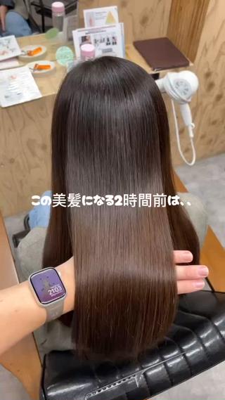 ロング 岩田 一駿/髪質改善 /美髪縮毛矯正のヘアスタイル