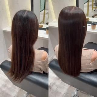 ロング カラー 髪質改善ストレート Kantaのヘアスタイル