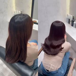 ロング 髪質改善ストレート Kantaのヘアスタイル