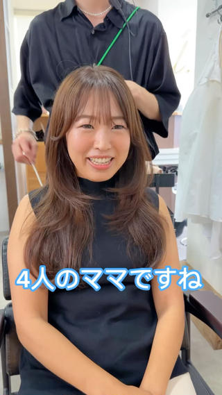 セミロング i .Fukuoka所属・てーと /レイヤーカットのヘアスタイル