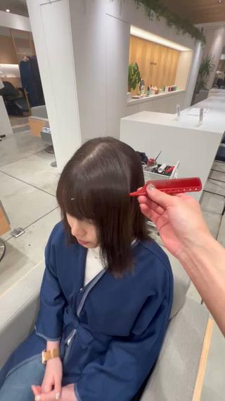 ミディアム カラー 髪質改善/ブリーチ 特化🧡‬‪田中颯士のヘアスタイル