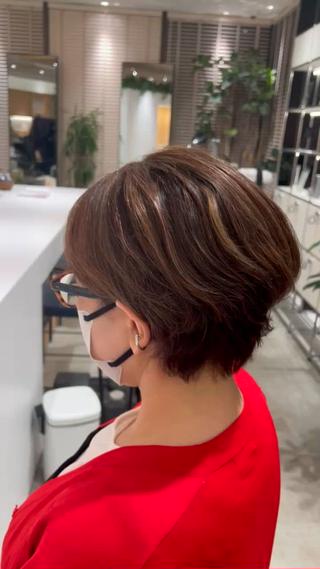 ショート カラー 髪質改善/ブリーチ 特化🧡‬‪田中颯士のヘアスタイル