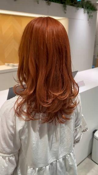 セミロング カラー 髪質改善/ブリーチ 特化🧡‬‪田中颯士のヘアスタイル