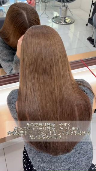 セミロング Miyu’s所属・縮毛矯正特化 髪質改善辻良輝のヘアスタイル