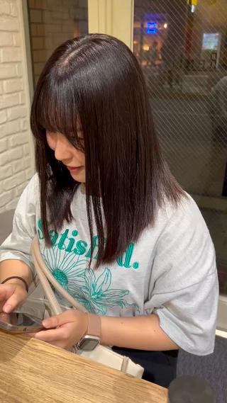 セミロング ︎☀️はるき︎︎☀️ カラーモデル募集中✨のヘアスタイル