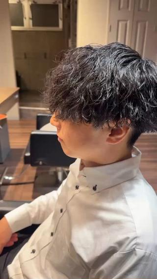 ショート パーマ メンズ メンズ/佐藤 恒輝のヘアスタイル