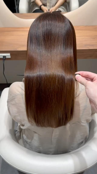 縮毛矯正艶髪 