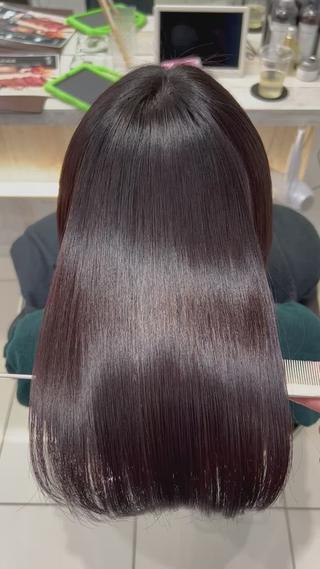 セミロング 髪質改善縮毛矯正 kosuke_IJKのヘアスタイル