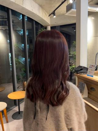 セミロング カラー yuri/中目黒 /レイヤー/ボブのヘアスタイル