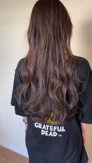 ロング カラー 上川 美幸のヘアスタイル