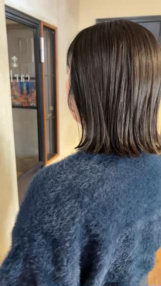 ミディアム カラー 上川 美幸のヘアスタイル