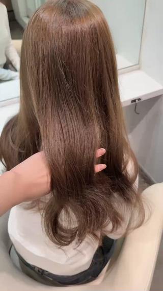 ロング カラー 京都韓国ヘア🇰🇷 /髪質改善/透カラーのヘアスタイル