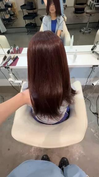 ロング カラー 京都韓国ヘア🇰🇷 /髪質改善/透カラーのヘアスタイル