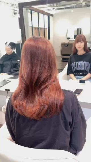 ロング カラー 京都韓国ヘア🇰🇷 /髪質改善/透カラーのヘアスタイル