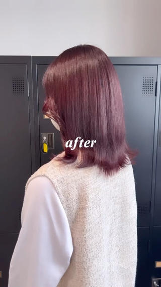 ミディアム カラー デザインカラー 🥨HAZUKiのヘアスタイル