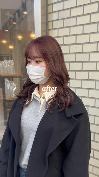 セミロング カラー デザインカラー 🥨HAZUKiのヘアスタイル